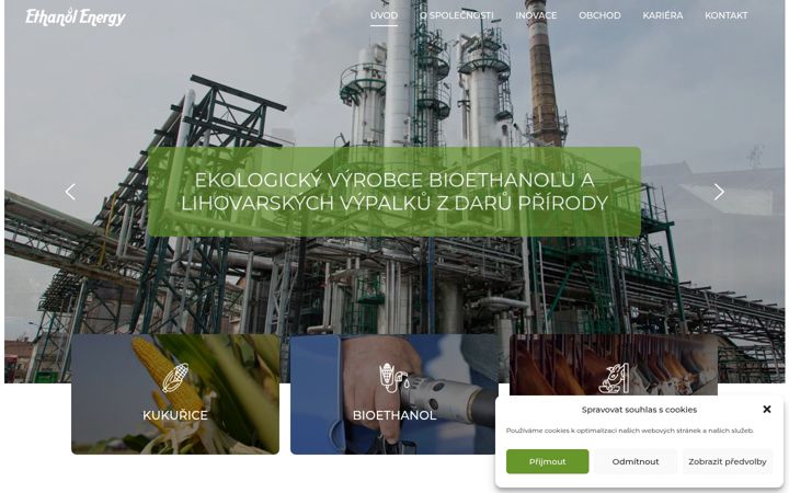 Captura de pantalla de ethanolenergy.cz