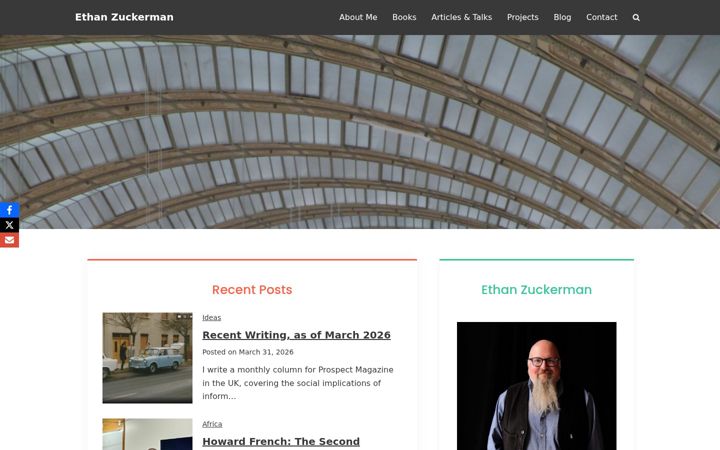 Screenshot of ethanzuckerman.com