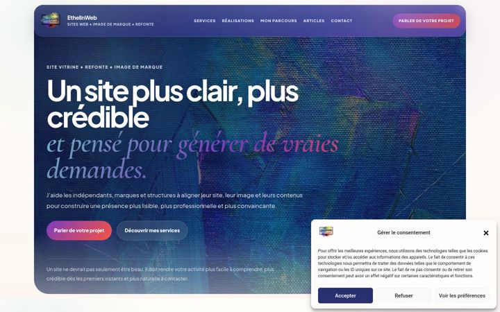 Screenshot of ethelinweb.fr
