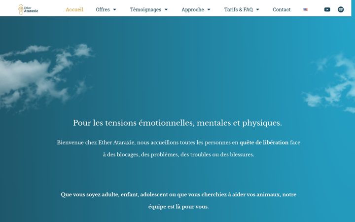Screenshot of etherataraxie.com