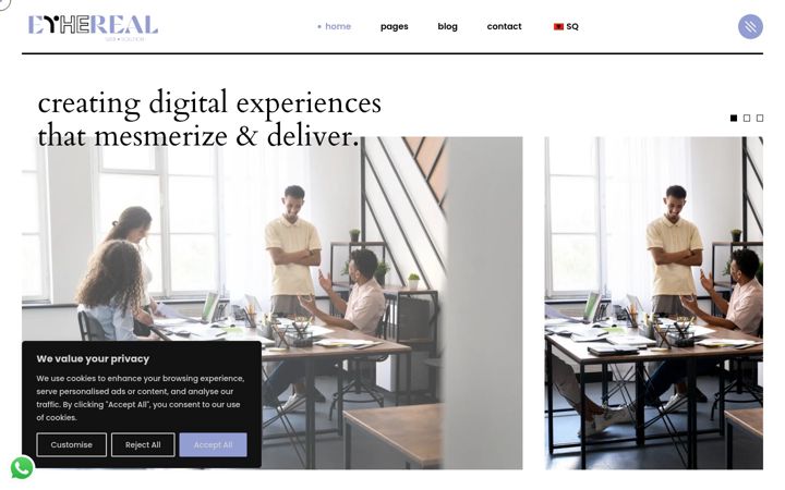 Screenshot of etherealwebsolution.com
