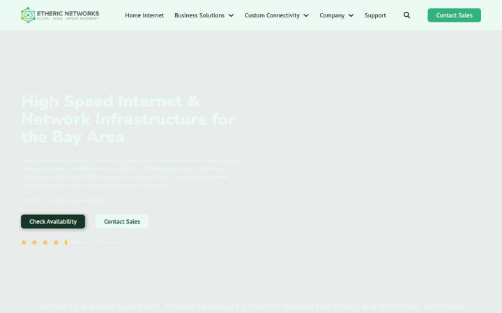 Screenshot of etheric.net