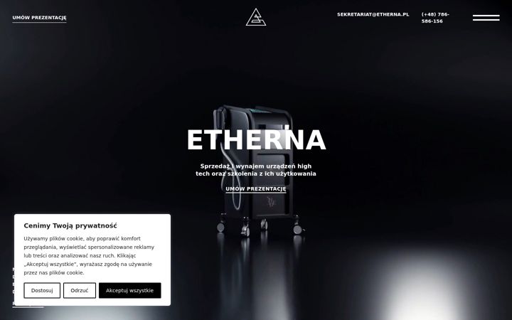 Screenshot of etherna.pl
