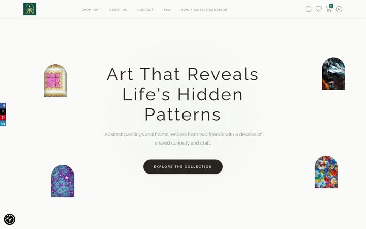 Screenshot of ethersightart.com