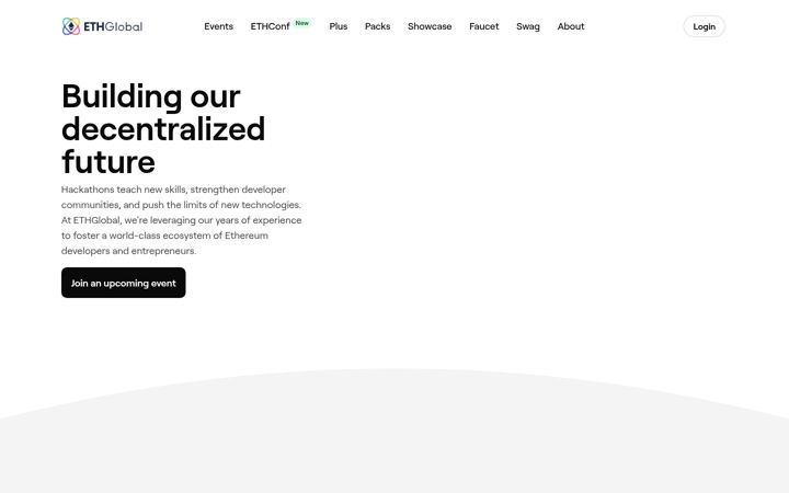 Screenshot of ethglobal.com