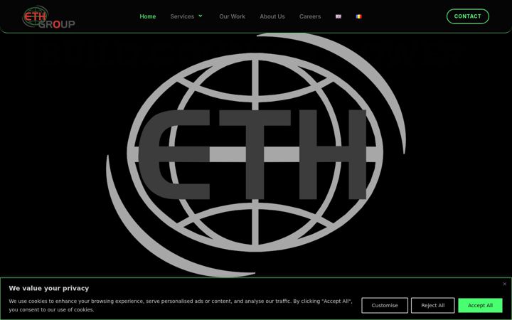 Screenshot stránky ethgroup.ro
