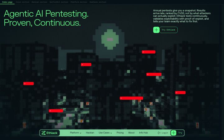 Screenshot di ethiack.com