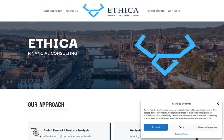 Екранна снимка на ethica-sagl.ch