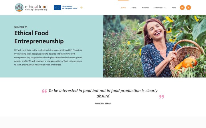 Screenshot di ethical-food.eu