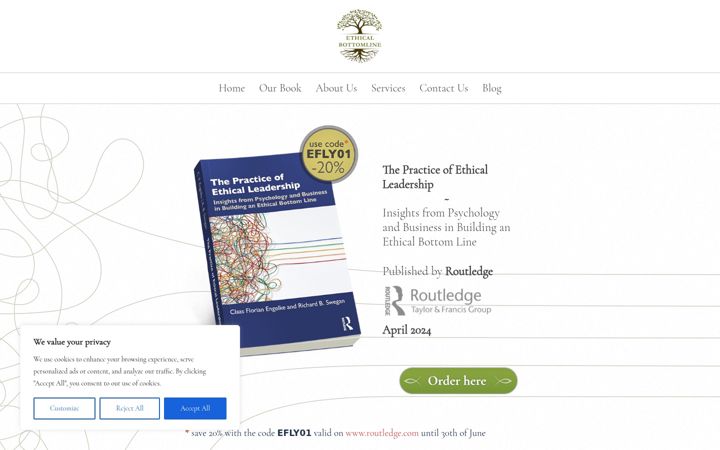 Screenshot of ethicalbottomline.com
