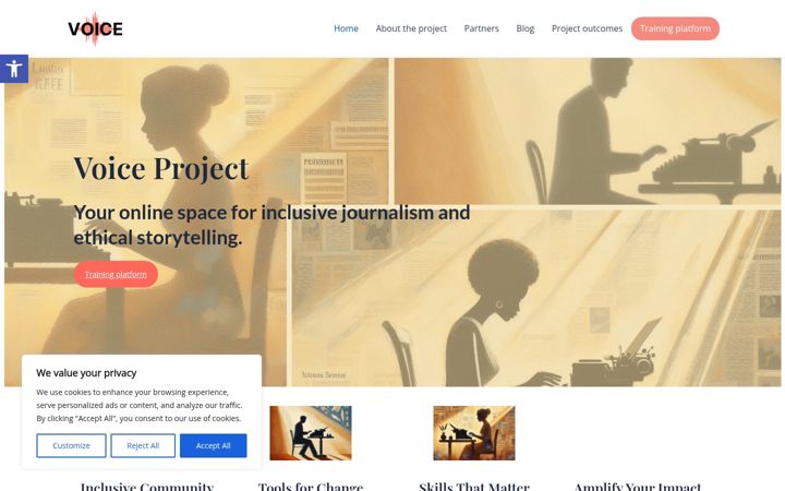 Screenshot of ethicaljournalism.eu