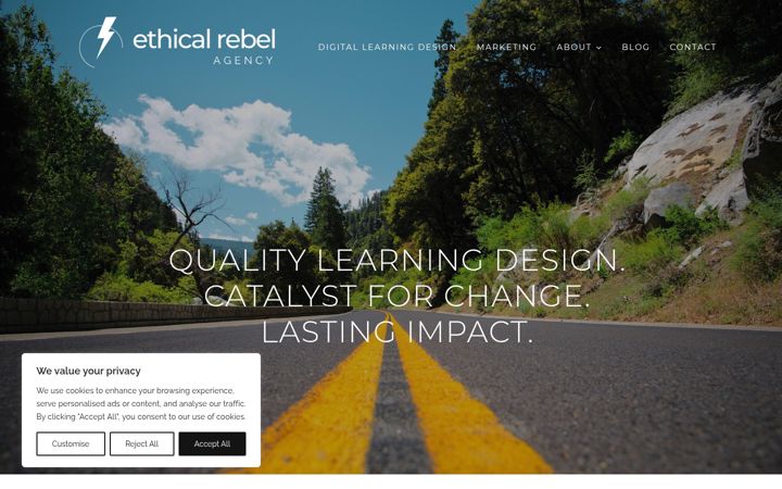 Screenshot of ethicalrebelagency.com
