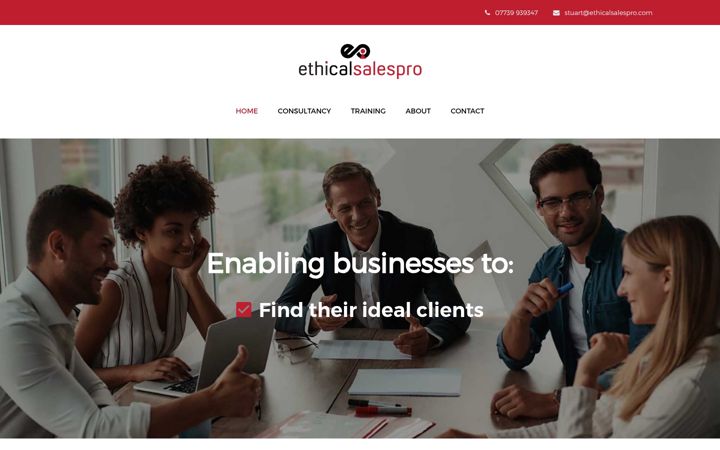 Screenshot of ethicalsalespro.com