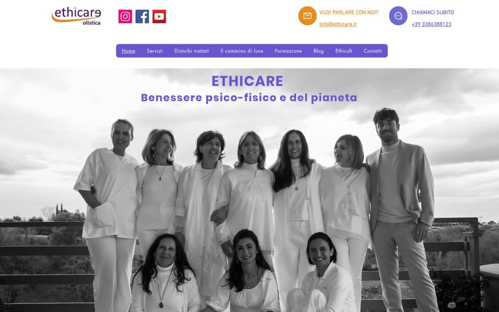Skærmbillede af ethicare.it