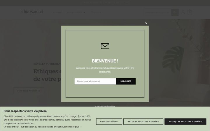 Skärmbild av ethicnaturel.fr