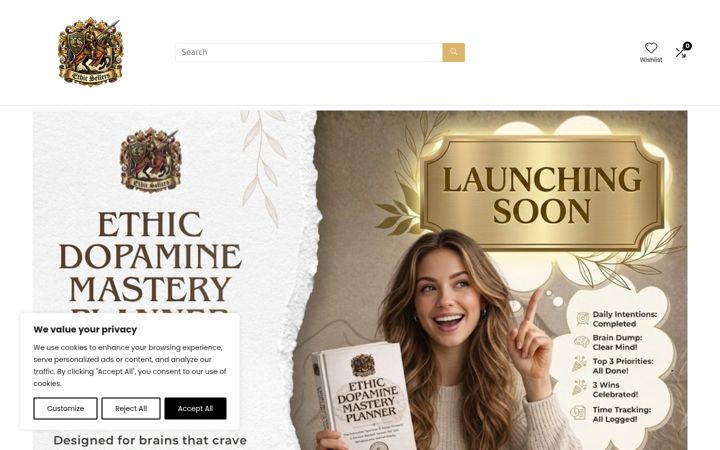 Screenshot of ethicsellers.com