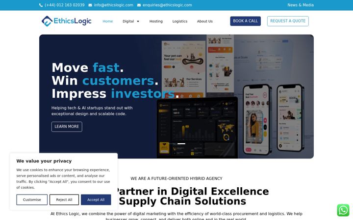 Screenshot of ethicslogic.com