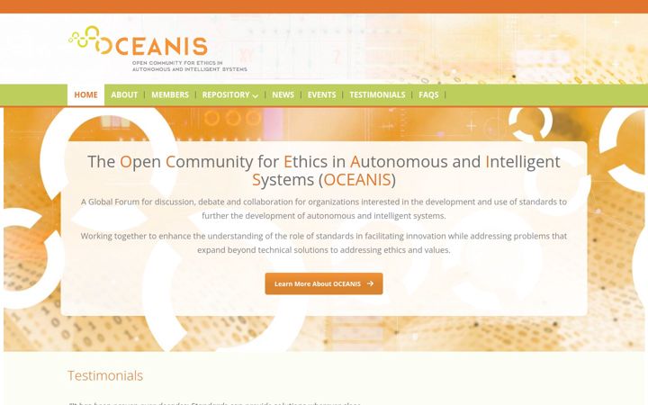 Screenshot of ethicsstandards.org