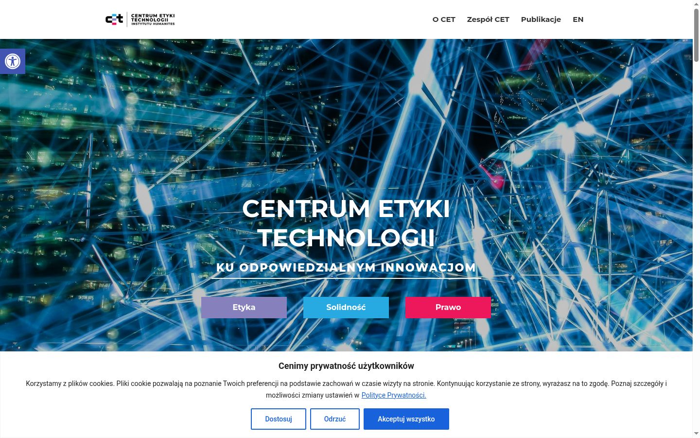 Screenshot tal-banner tal-kunsens muri qabel kwalunkwe interazzjoni