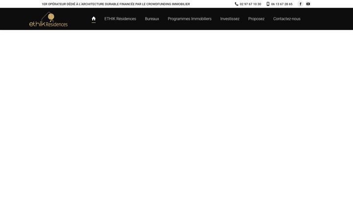 Screenshot of ethik-residences.fr