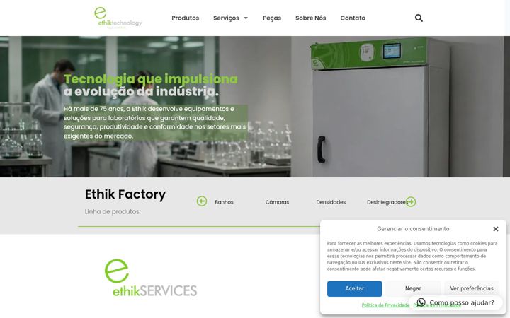 Екранна снимка на ethik.com.br
