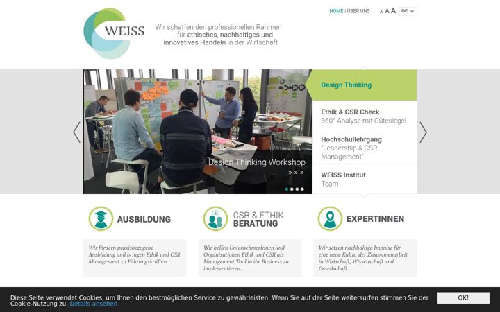 Screenshot of ethik.eu