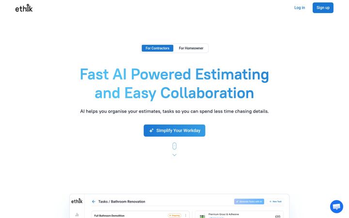 Screenshot of ethik.io
