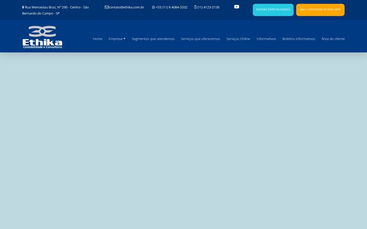 Screenshot of ethika.com.br