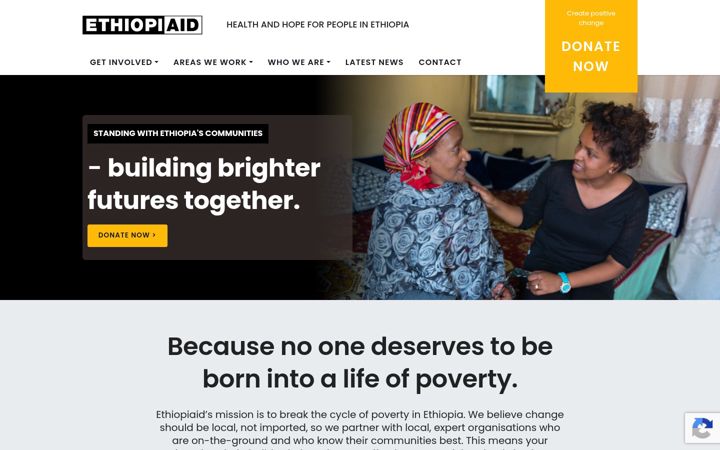 Screenshot di ethiopiaid.org.au