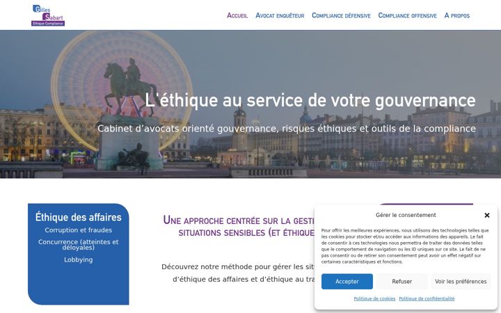 Screenshot of ethique-compliance.com
