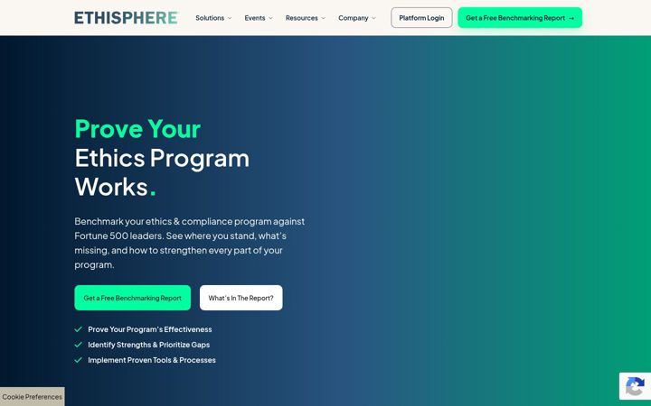 Screenshot of ethisphere.com