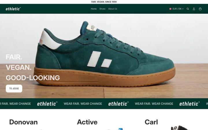 Screenshot of ethletic.com