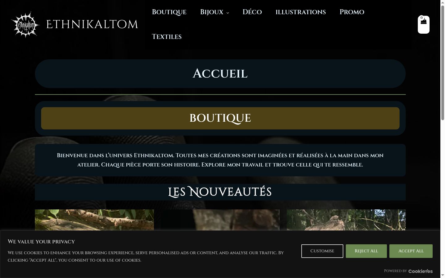 Screenshot tal-banner tal-kunsens muri qabel kwalunkwe interazzjoni