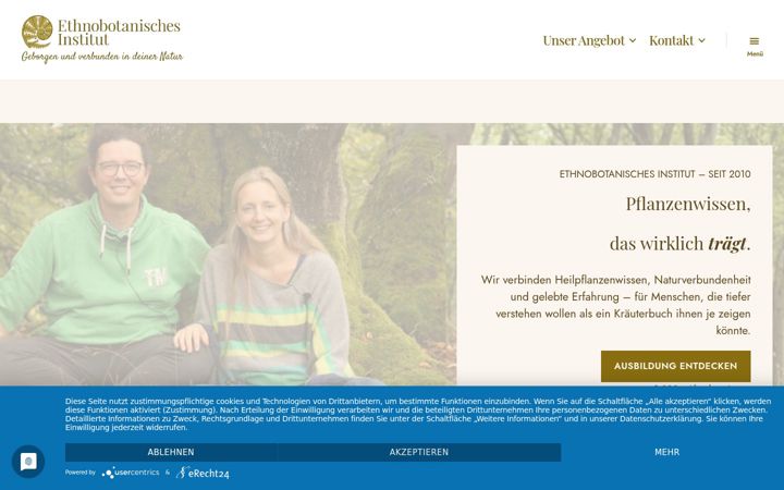 Screenshot of ethnobotanisches-institut.de