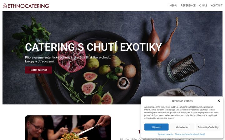 Captura de pantalla de ethnocatering.cz