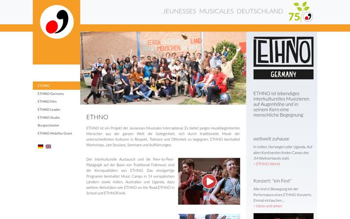 Screenshot of ethnogermany.de