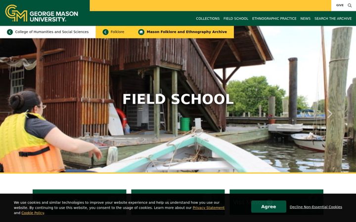 Screenshot of ethnography.gmu.edu