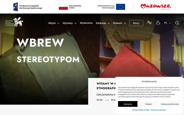 Screenshot von ethnomuseum.pl