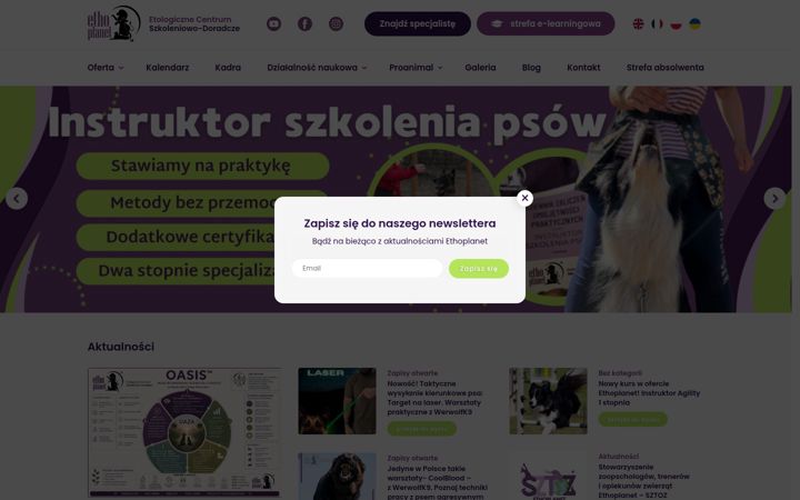 Screenshot of ethoplanet.com