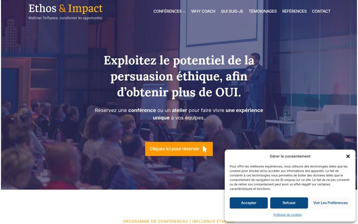 Skärmbild av ethos-impact.fr