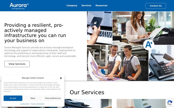 Screenshot ta' ethos.co.uk