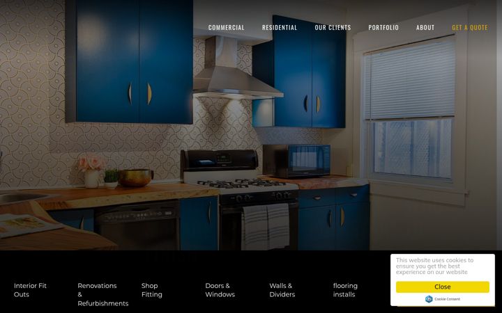 Screenshot ta' ethosjoinery.co.uk