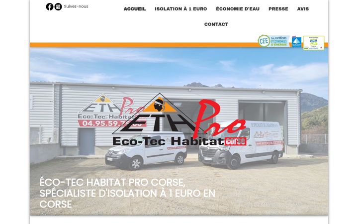 Screenshot of ethprocorse.fr