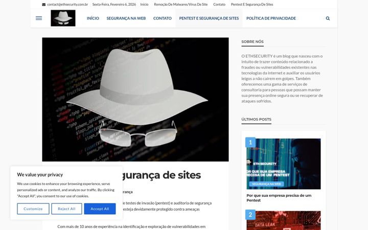 Екранна снимка на ethsecurity.com.br