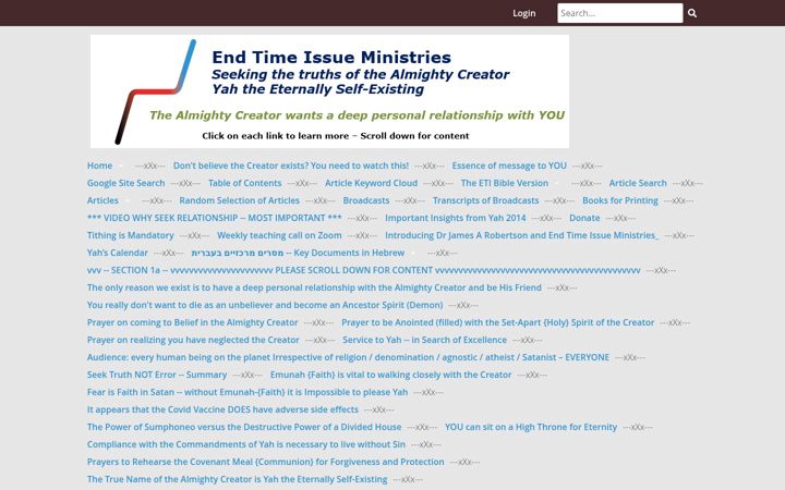 Screenshot of eti-ministries.org