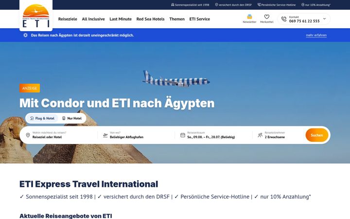 Screenshot of eti.de
