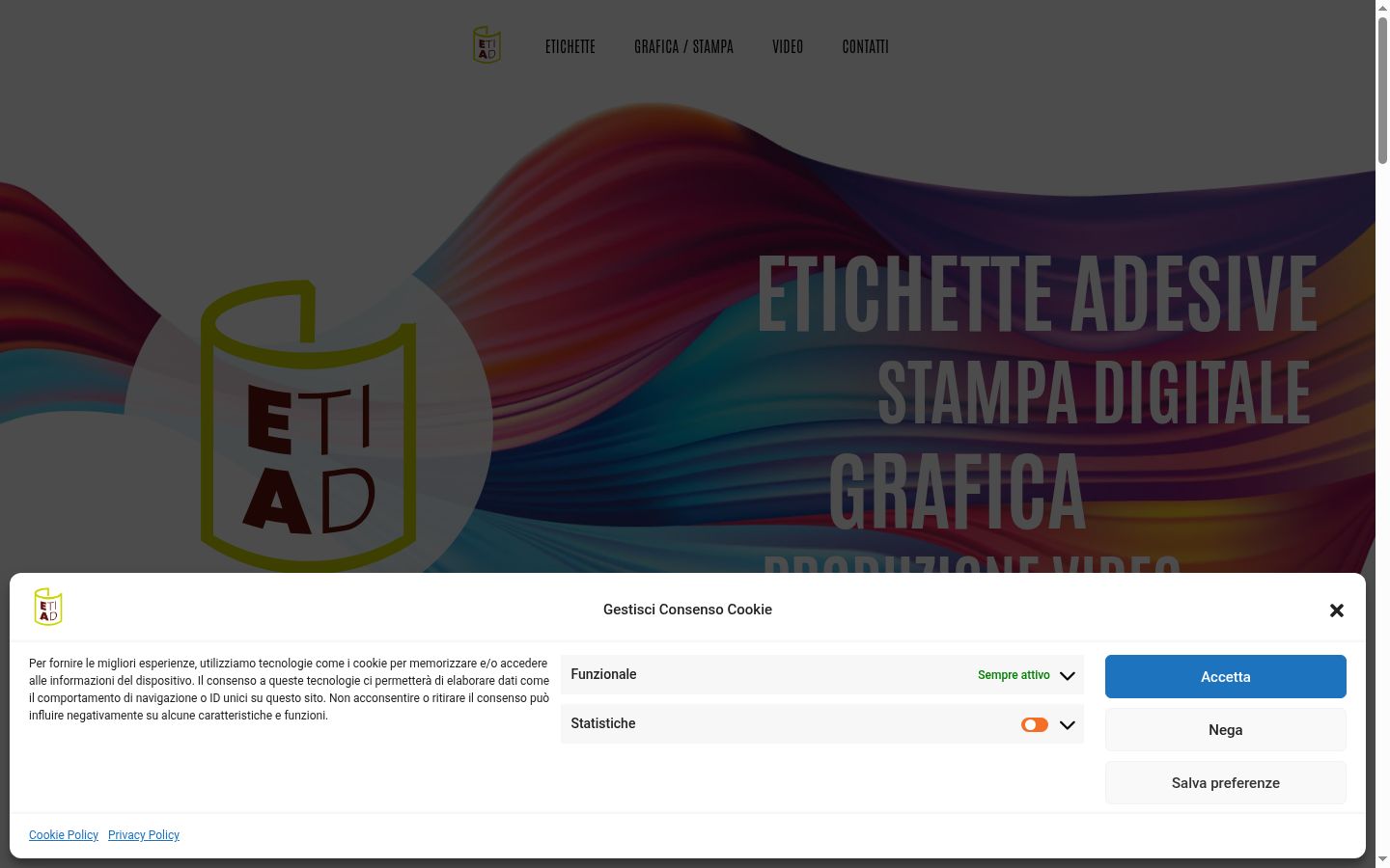 Screenshot des Einwilligungsbanners vor jeglicher Interaktion