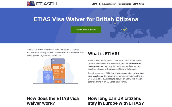 Screenshot of etiaseu.co.uk