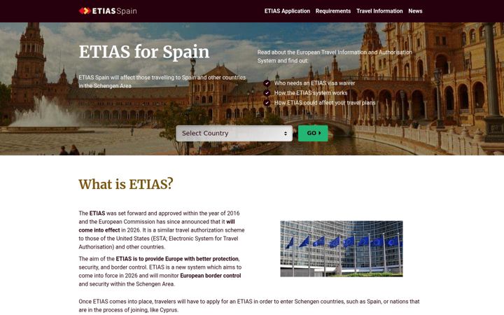 Screenshot of etiasspain.com