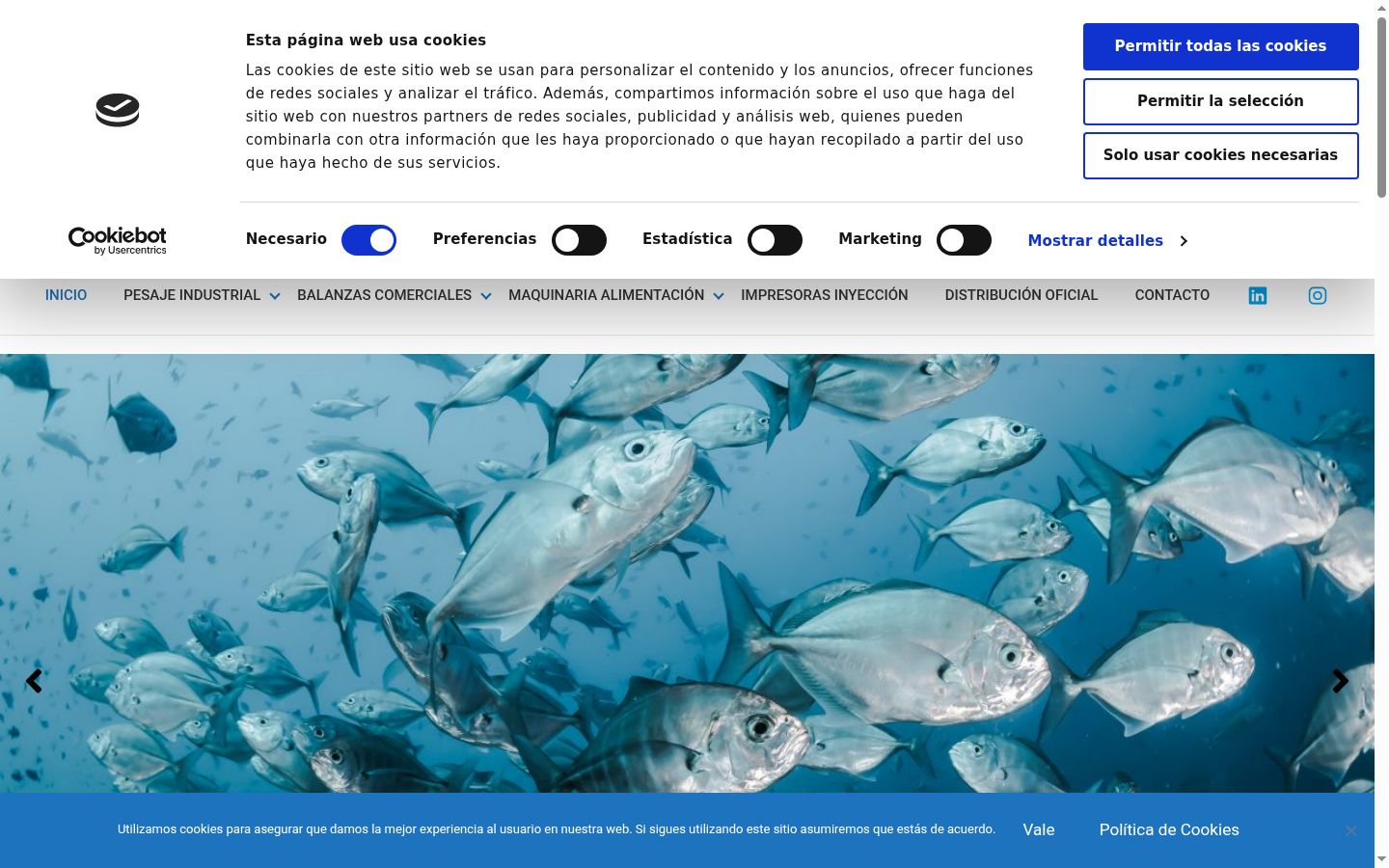 Screenshot του banner συγκατάθεσης που εμφανίστηκε πριν από οποιαδήποτε αλληλεπίδραση